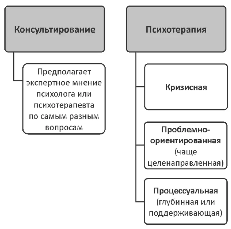 Рис 3 Уровни индивидуальной работы Психотерапевтическая помощь в целом - фото 4