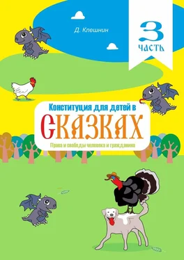 Дмитрий Клешнин Конституция для детей в сказках. Права и свободы человека и гражданина. Часть 3 обложка книги