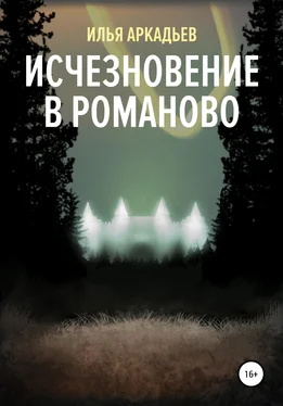 Илья Аркадьев Исчезновение в Романово обложка книги