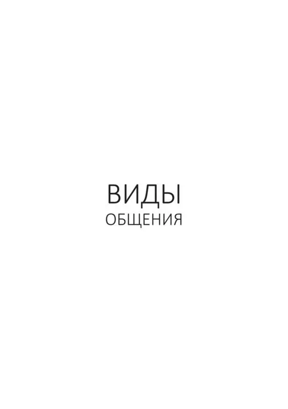 Виды общения Общение для нас является инструментом передачи информации и не - фото 5