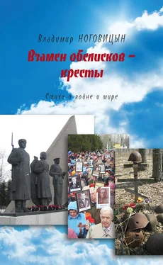 Владимир Ноговицын Взамен обелисков – кресты обложка книги