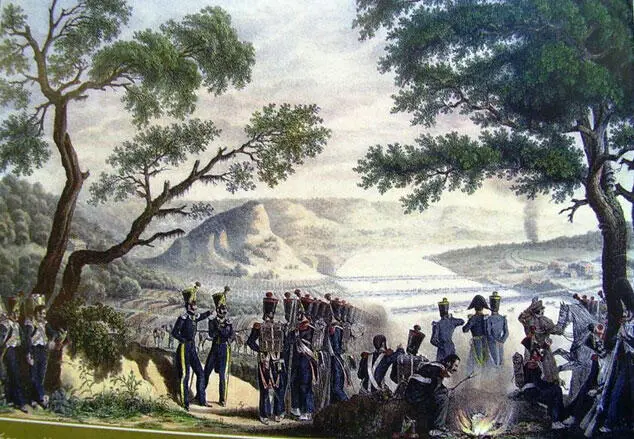 На берегах Немана 13 июня 1813 года Литография по рис Х В Фабера дю Фора - фото 13