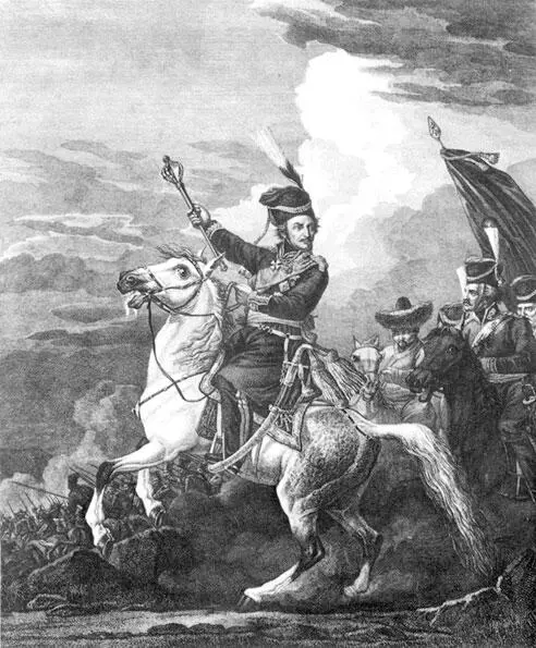 Матвей Иванович Платов за ним рядом башкир 1812 г Гравюра С Карделли по - фото 68