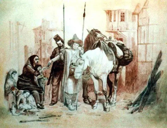 Башкиры в Гамбурге в 1813 году Неизв худ 1я четв 19 в Нацмузей РБ А - фото 93