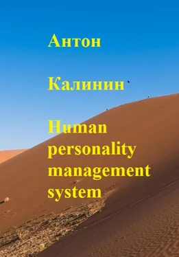 Антон Калинин Human personality management system обложка книги
