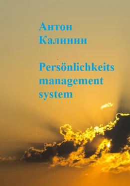 Антон Калинин Persönlichkeits management system обложка книги