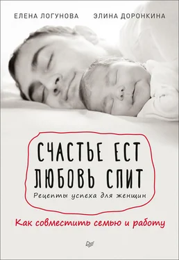 Елена Логунова Счастье ест. Любовь спит. Рецепты успеха для женщин. Как совместить семью и работу обложка книги