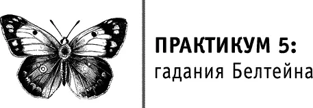 Из гаданий Белтейна особенно популярны гадания на цветах и фруктах а также - фото 85
