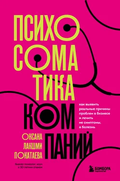 Оксана Покатаева Психосоматика компаний. Как выявить реальные причины проблем в бизнесе и лечить не симптомы, а болезнь обложка книги