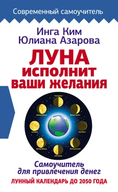 Инга Ким Луна исполнит ваши желания. Самоучитель для привлечения денег. Лунный календарь до 2050 года обложка книги