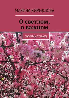 Марина Кириллова О светлом, о важном. Сборник стихов обложка книги