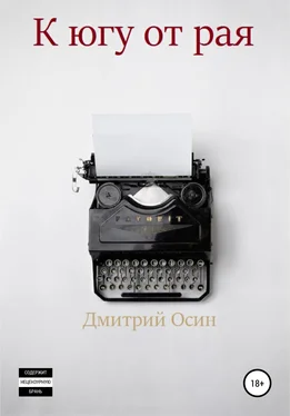 Дмитрий Осин К югу от рая обложка книги