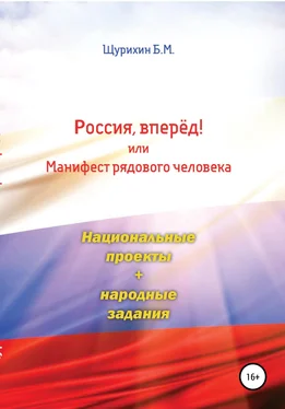 Борис Щурихин Россия, вперёд! или Манифест рядового человека обложка книги