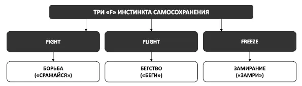 Рис 5 Три F инстинкта самосохранения Эти защитные механизмы срабатывают в - фото 7