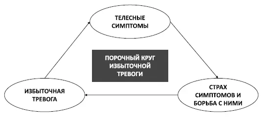 Рис 6 Порочный круг избыточной тревоги Большой порочный круг избыточной - фото 8