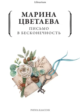 Марина Цветаева Письмо в бесконечность обложка книги