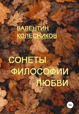 Валентин Колесников Сонеты философии любви обложка книги