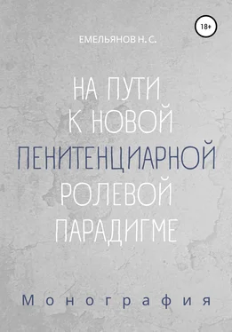 Никита Емельянов На пути к новой пенитенциарной ролевой парадигме обложка книги