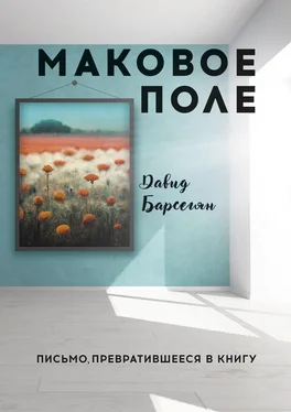 Давид Барсегян Маковое поле. Письмо, превратившееся в книгу обложка книги