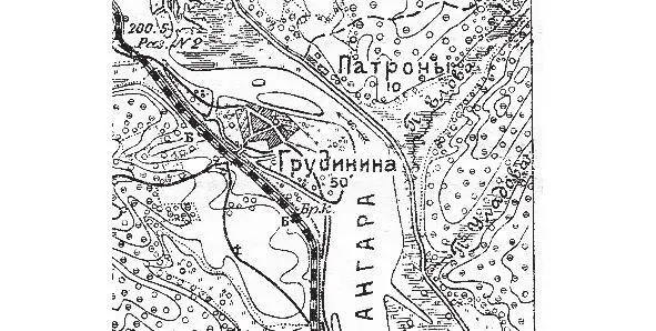 Посёлки Патроны и Грудинина на карте середины ХХ в Сегодня остров скрылся на - фото 129