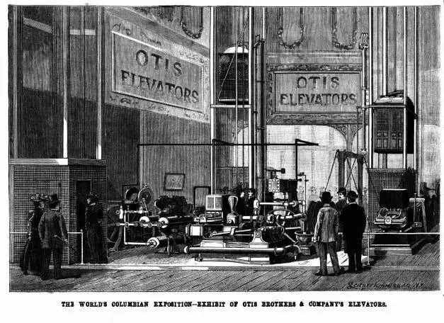 Рис 745 Экспозиция компании Otis Elevators на Всемирной Колумбовской - фото 337