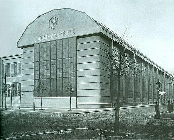 Рис 7410 Фабрика турбин корпорации АЕГ Архитектор Питер Беренс 1909 г - фото 342