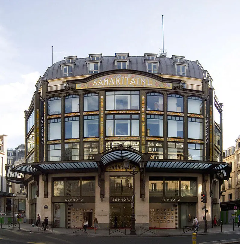 Рис 7425 Старый фасад магазина La Samaritaine Архитектор Франц Джордан - фото 357