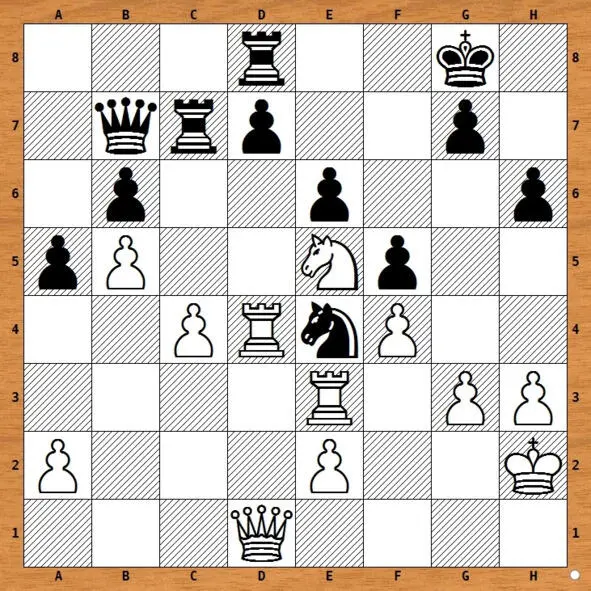 1Rее4 fe 2 Rd6 Rсс8 3 Qd4 Rв8 1 Rе5 de 2 Ke5 Rе8 3 Kf6 R - фото 19
