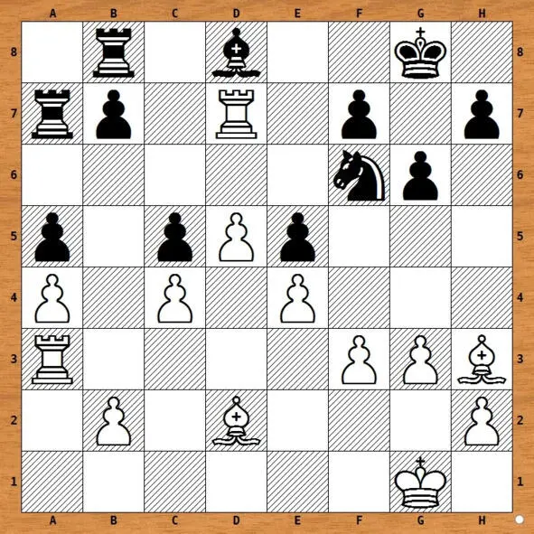 1Rd8 Rd8 2 Rb3 Rd6 3 Bc3 Nd7 4 Rв5 f6 5 Bd7 Rd7 6 Rc5 - фото 31