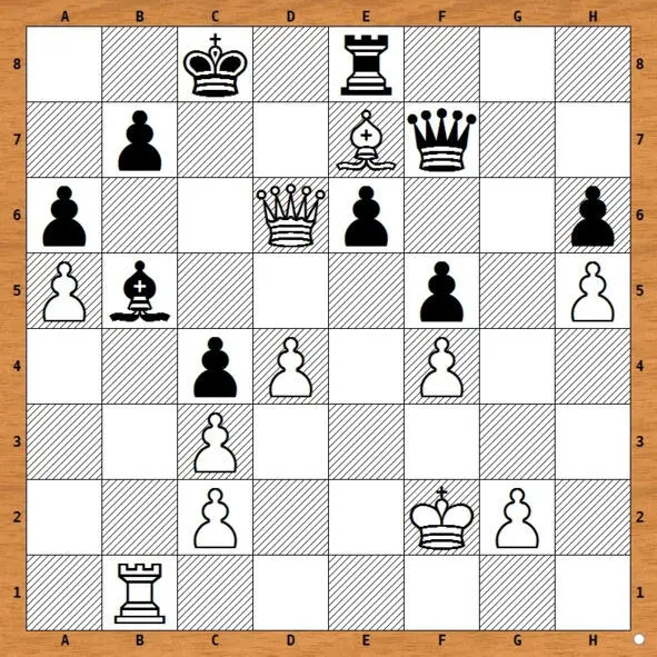 1Rв5 ав 2 а6 ва 3 Qа6 Kрс7 4 Bd6 Kd7 5 Qb5 Kd6 6 Qс5 - фото 37