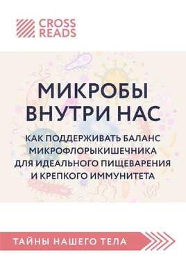 Елена Григорьева Саммари книги «Микробы внутри нас. Как поддерживать баланс микрофлоры кишечника для идеального пищеварения и крепкого иммунитета» обложка книги