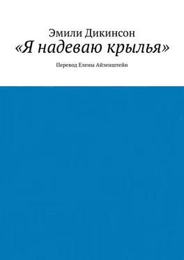 Эмили Дикинсон «Я надеваю крылья». Перевод Елены Айзенштейн обложка книги