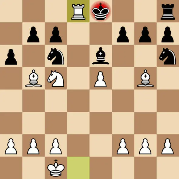 ПАРТИЯ 18 1e4 e5 2d4 ed 3Bc4 Nc6 4Nf3 Nf6 5Ng5 d5 6exd5 Nd5 - фото 18