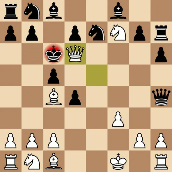 ПАРТИЯ 21 1e4 e5 2d4 Bd6 3dxe5 Be5 4Nf3 Nc6 5Nxe5 Ne5 6Nc3 Nf6 - фото 21