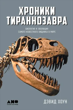Дэвид Хоун Хроники тираннозавра: Биология и эволюция самого известного хищника в мире обложка книги