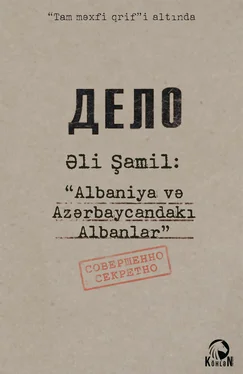 Əli Şamil Albaniya və Azərbaycandakı Albanlar обложка книги