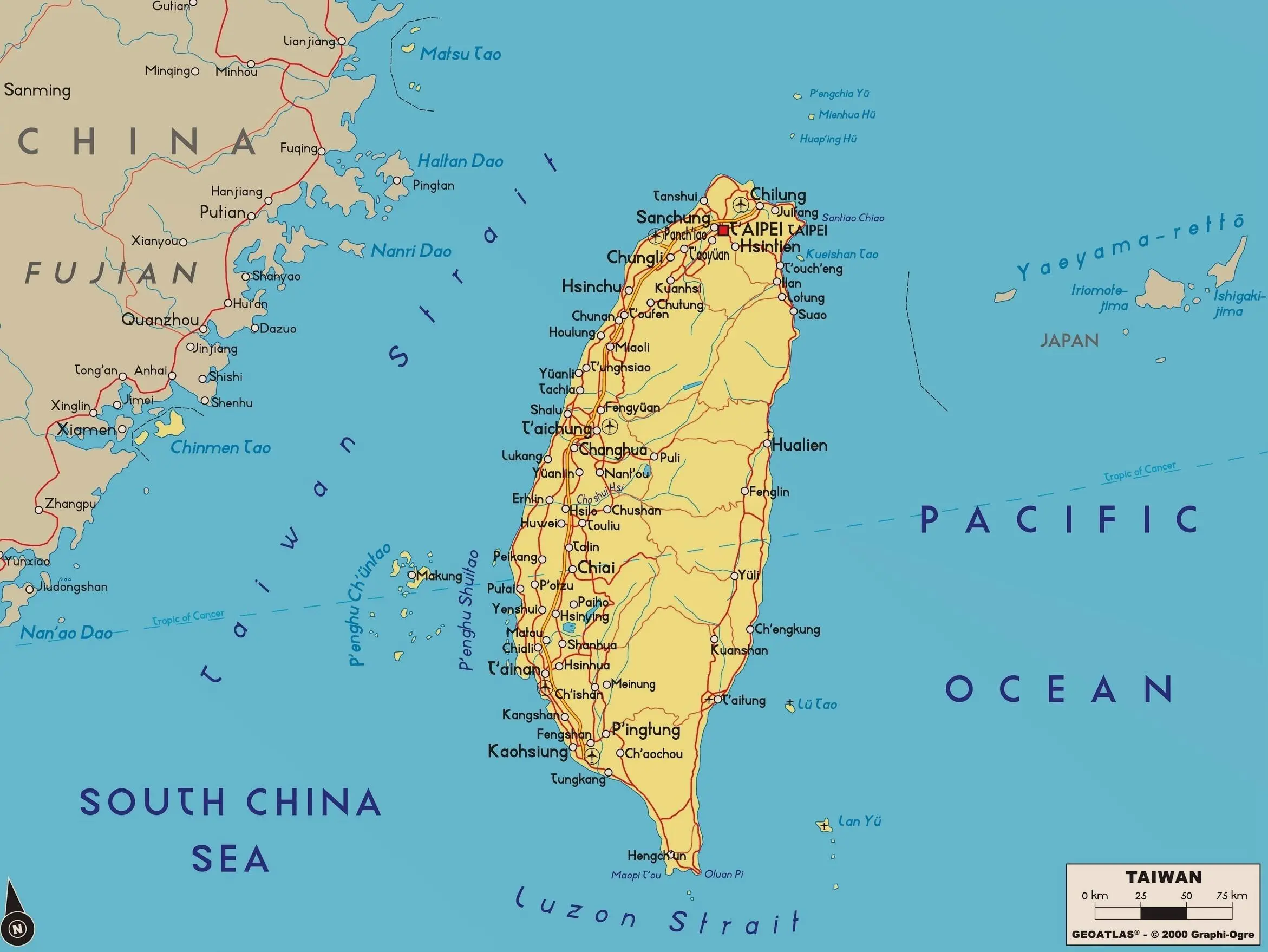 Geography Topography Population and Language Taiwan is a large island - фото 4