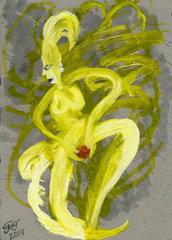 Tatiana Grinberg Yellow dance with red fruit Татьяна Гринберг Желтый танец с - фото 30
