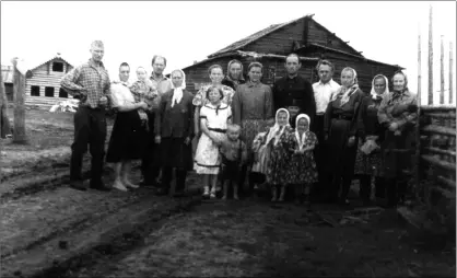 Жители деревни Новошино 1957 г Был научен предками Был на дело гож - фото 67