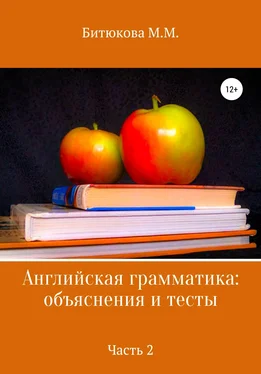 М. Битюкова Английская грамматика: объяснения и тесты. Часть 2 обложка книги