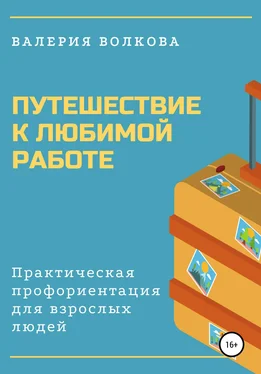 Валерия Волкова Путешествие к любимой работе. Практическая профориентация для взрослых людей обложка книги