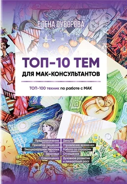 Елена Суворова ТОП-10 тем для МАК-консультантов. ТОП-100 техник по работе с МАК обложка книги