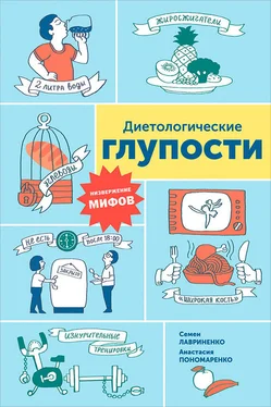 Анастасия Пономаренко Диетологические глупости: Низвержение мифов обложка книги