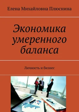 Елена Плюснина Экономика умеренного баланса. Личность и бизнес обложка книги