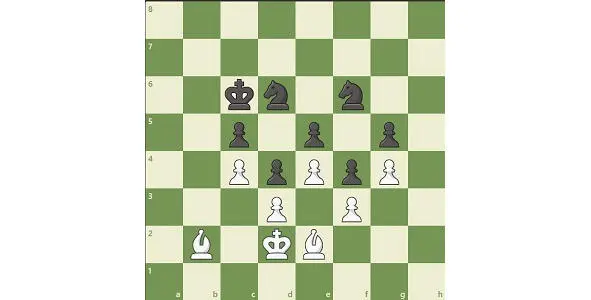 Из представленной выше схемы видно что белые слона на полях b2 и e2 зажаты - фото 21