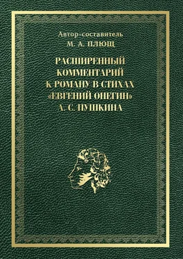 Максим Плющ Расширенный комментарий к роману в стихах «Евгений Онегин» А. С. Пушкина обложка книги