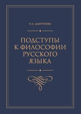 Ирина Дмитриева Подступы к философии русского языка обложка книги