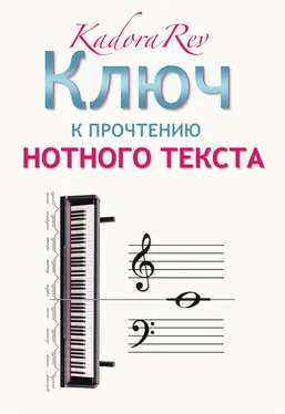 Kadora Rev Ключ к прочтению нотного текста обложка книги