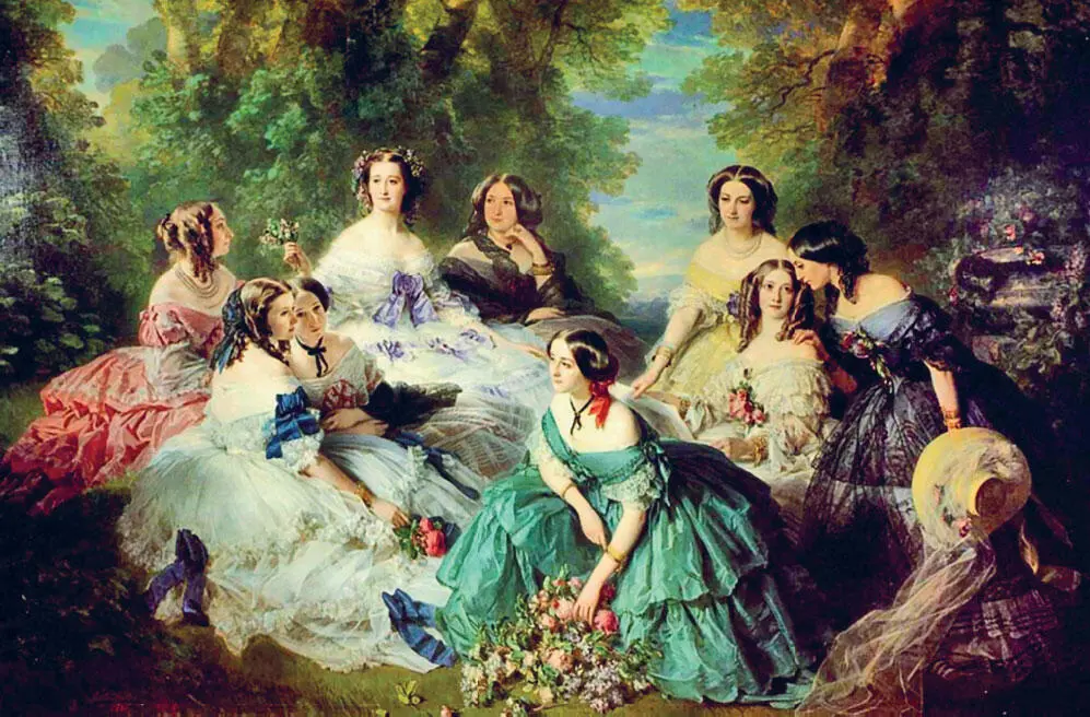 Франц Ксавер Винтерхальтер Императрица Евгения и её дамы 1855 г - фото 10