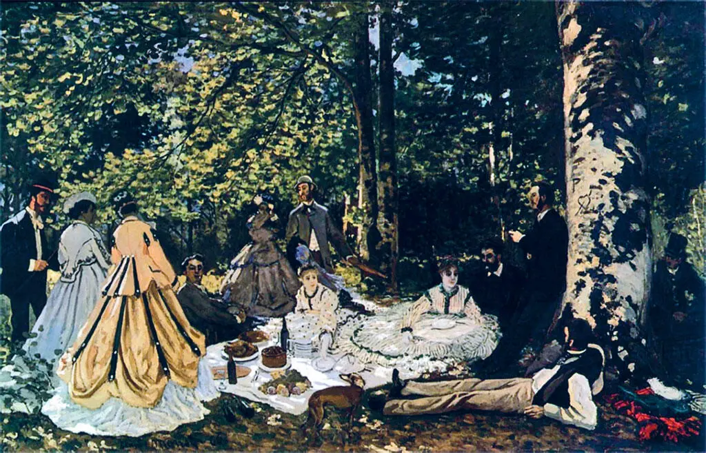 Клод Моне Завтрак на траве 1866 г ГМИИ им АС Пушкина Москва Невзирая на - фото 11